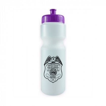 Frost with Violet Lid 28 oz. Sports Bottle - BPA Free